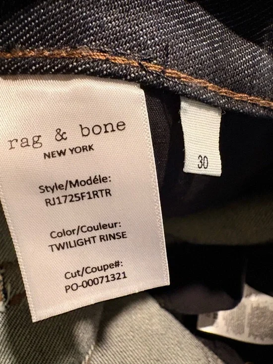 Rag & Bone Charlie Ankle Barrel Jeans size 30 - Picture 9 of 9